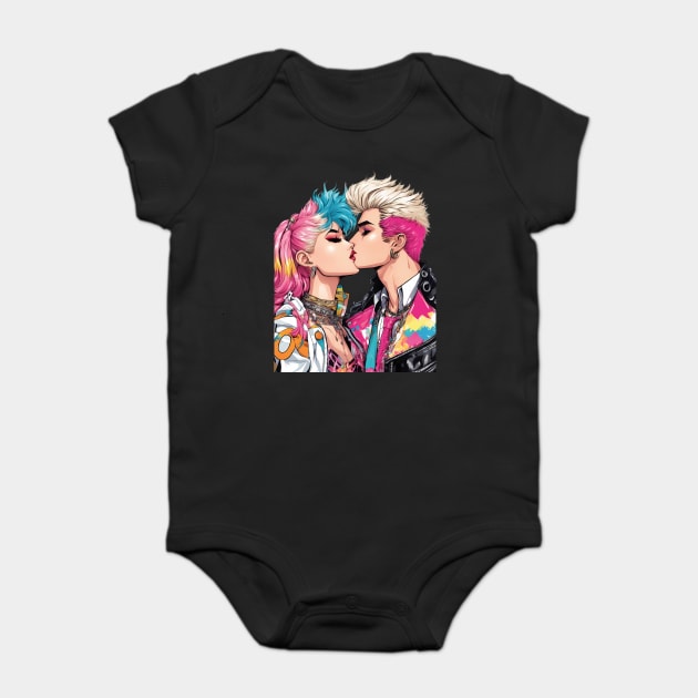 Punk Rock Baby Bodysuit by animegirlnft